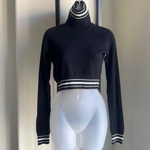 Arden B women title neck short sweater